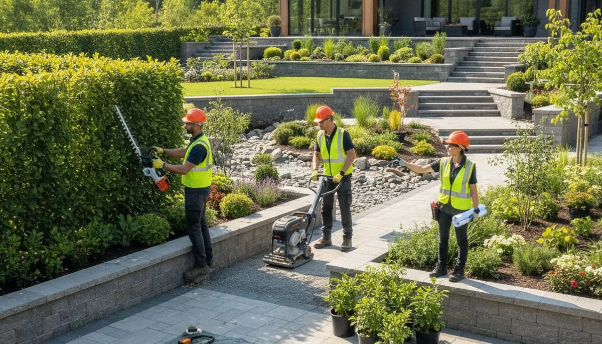 Greenville, NC landscape design by Arbor Tree Care for tree service and drainage-friendly outdoor planning