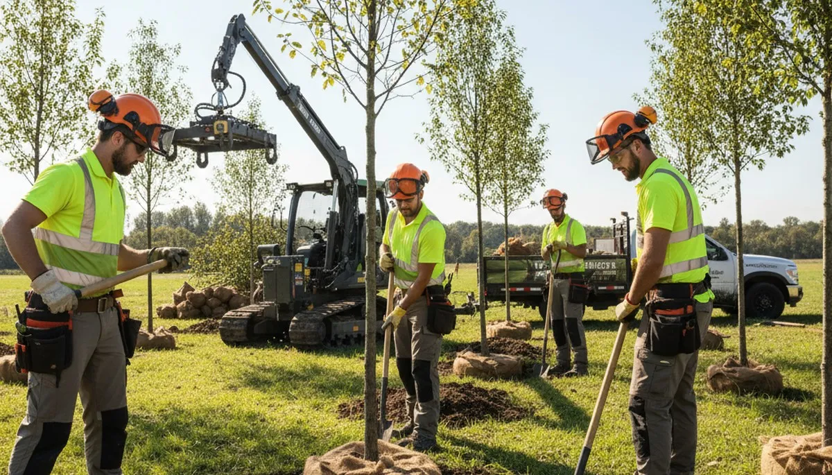 Professional tree planting service in Greenville, NC for shade, curb appeal, and healthy growth