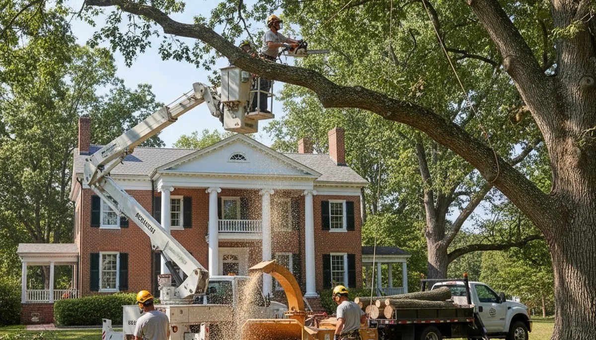 Tree service team in Greenville, NC providing professional tree care and removal services